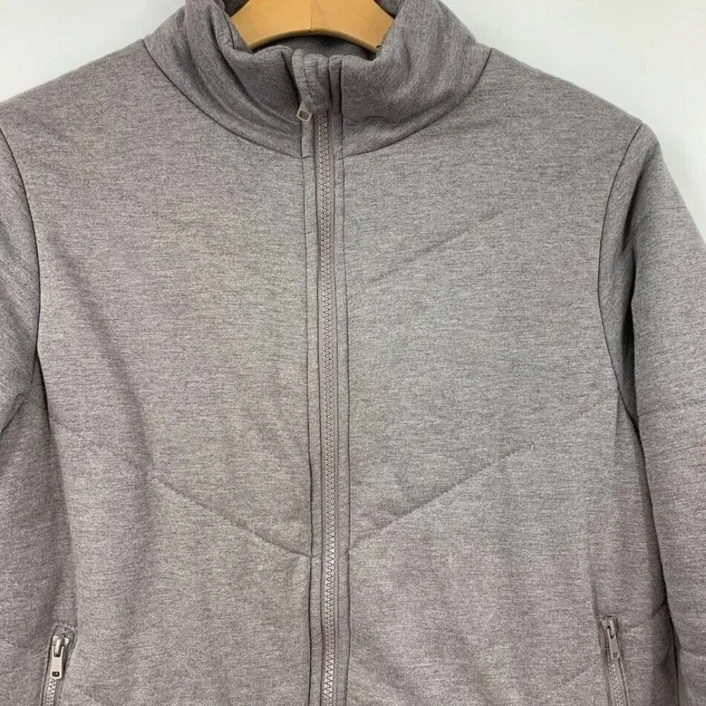 Three Dots Women's‎ Quilted Long Sleeve Full Zip Jacket Size S